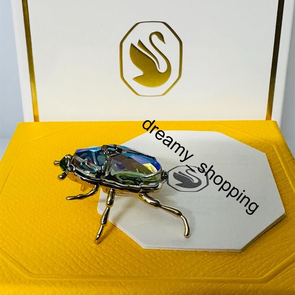 New In Box Authentic Swarovski SCS 2024 Beetle Crystal Metal Figurine #5668994 - Picture 6 of 16